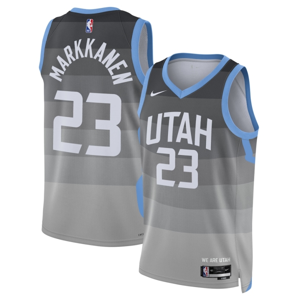 Utah Jazz Trikot Lauri Markkanen Nike 2025-26 City Edition Grau Swingman - Herren Utah Jazz Trikot Lauri Markkanen Nike 2025-26 City Edition Grau Swingman - Herren